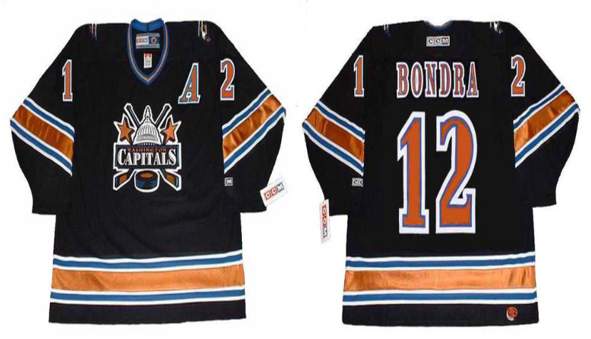 2019 Men Washington Capitals #12 bondra black CCM NHL jerseys